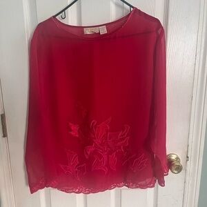 Vintage Victorias Secret Gold Label Sheer Lingerie Top Small